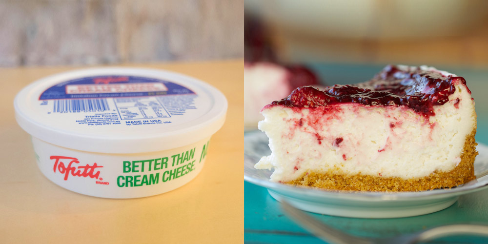 Left: Tofutti 'better than cream cheese' | Right: PHOTO - Tofutti Brands Inc.