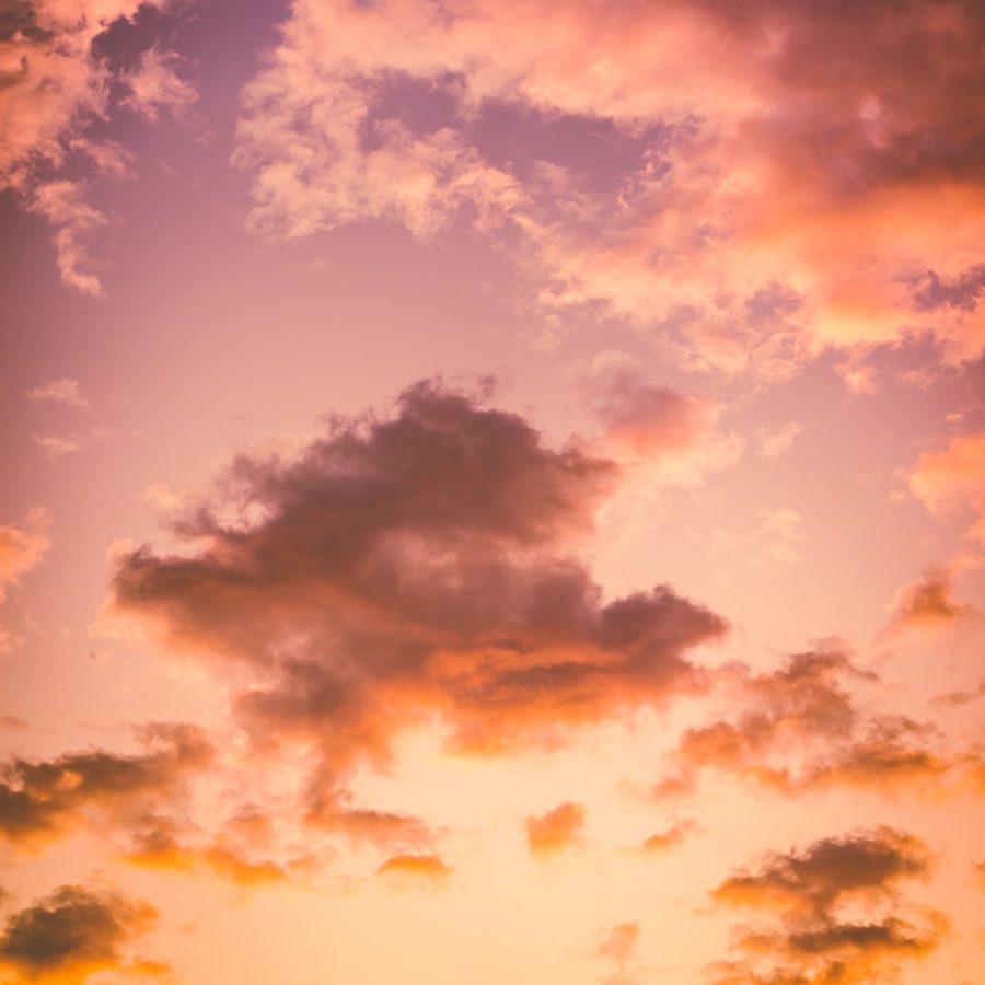 Image of clouds during sunset