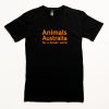 AA logo on front of black, unfitted tee