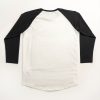 Back of shirt - black sleeves and shoulders, white body