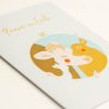 "Peace on Earth" Christmas card with a pic of a cow and calf