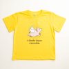 Yellow shirt with flying pig pic and quote - "A kinder future is possible."