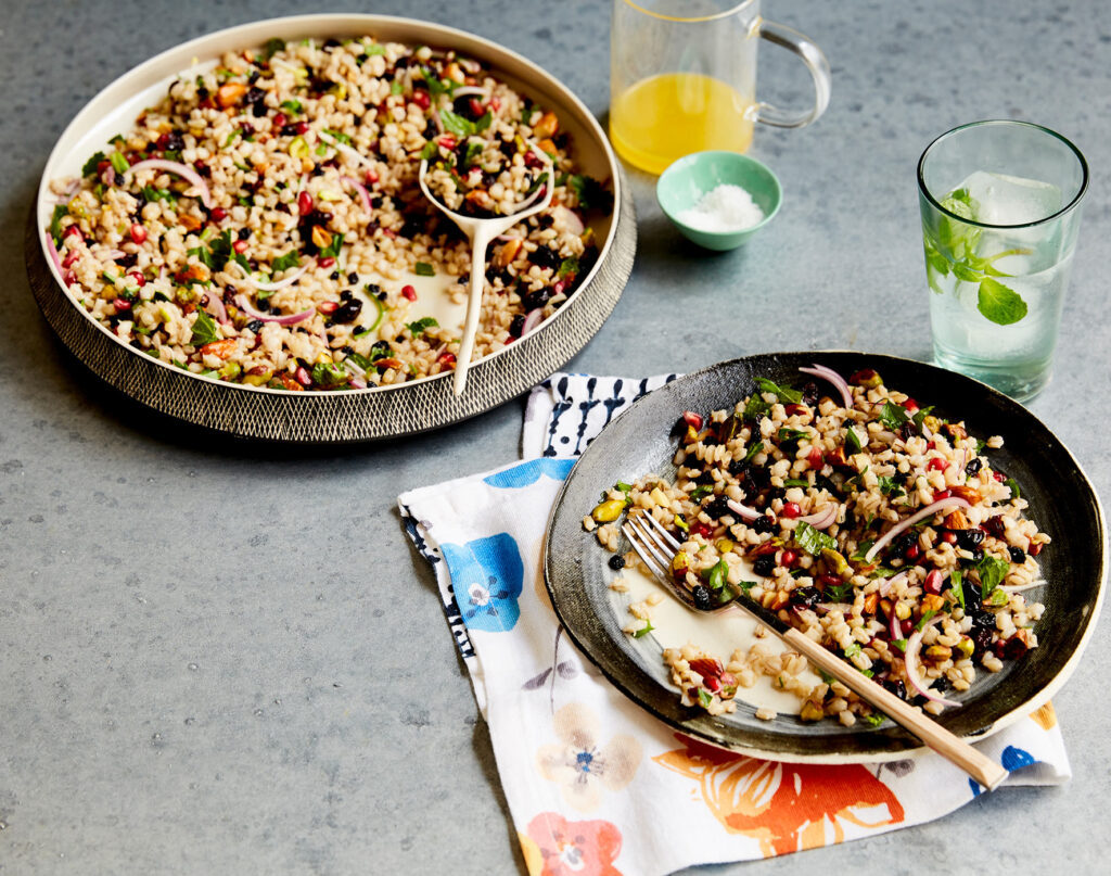 Barley, Pomegranate & Pistachio Salad recipe