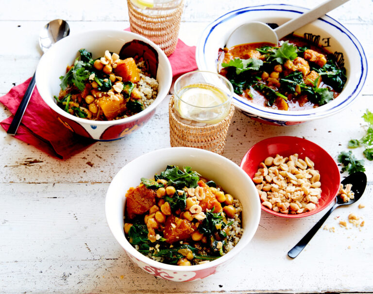 Pumpkin, Chickpea & Spinach Curry recipe