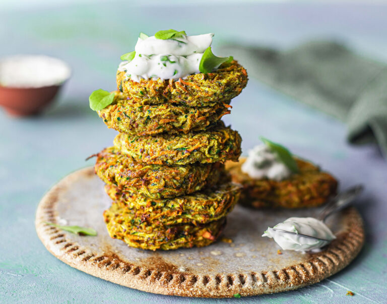 Baked Zucchini & Carrot Fritters recipe