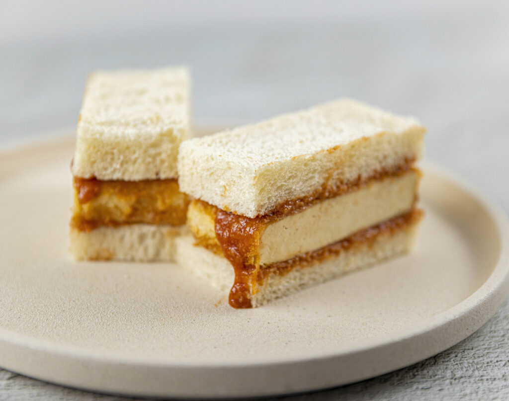 Panko Fried Tofu Sandwich with Japanese BBQ Sauce recipe