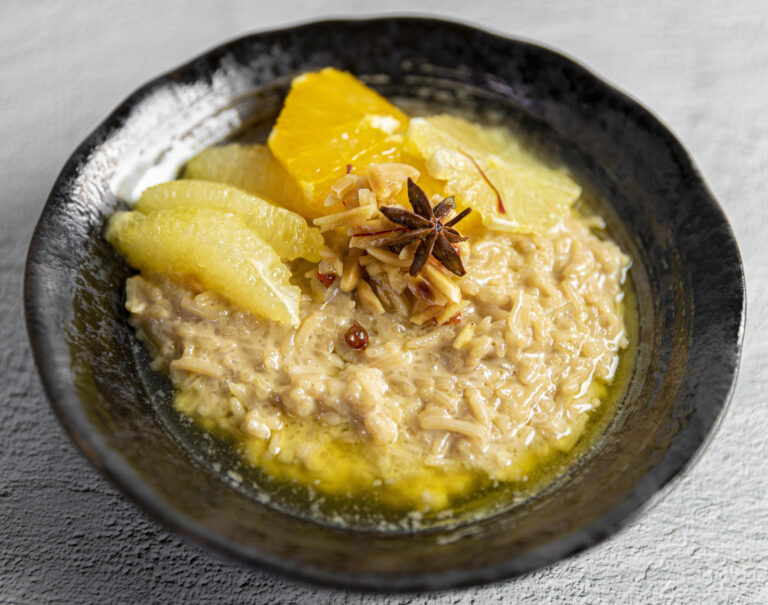 Coconut Rice Pudding with Spiced Citrus recipe