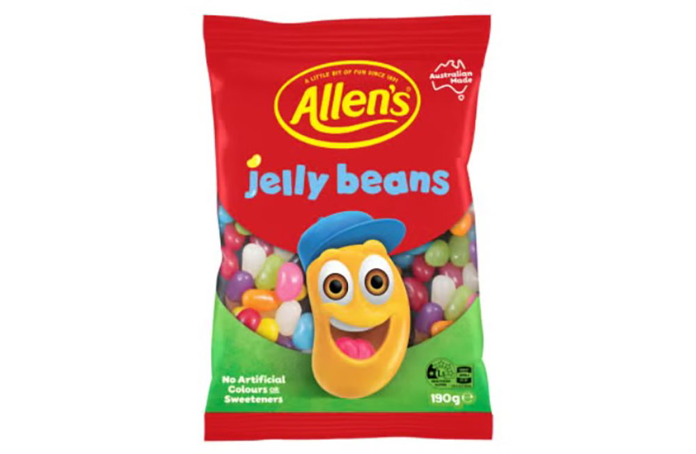 A product image of Allen's jelly beans.