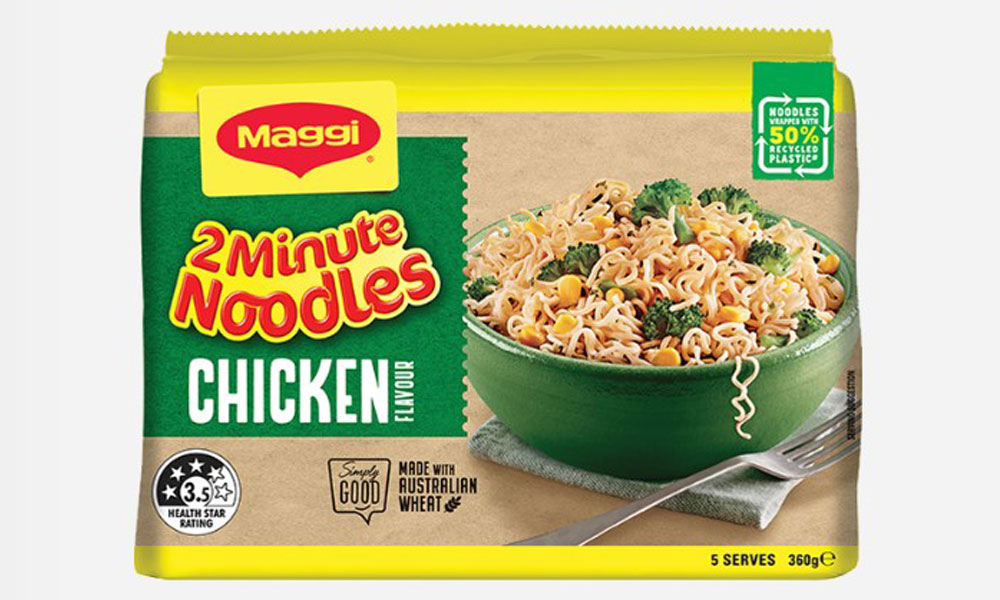 Stock photo of Maggi chicken noodles.