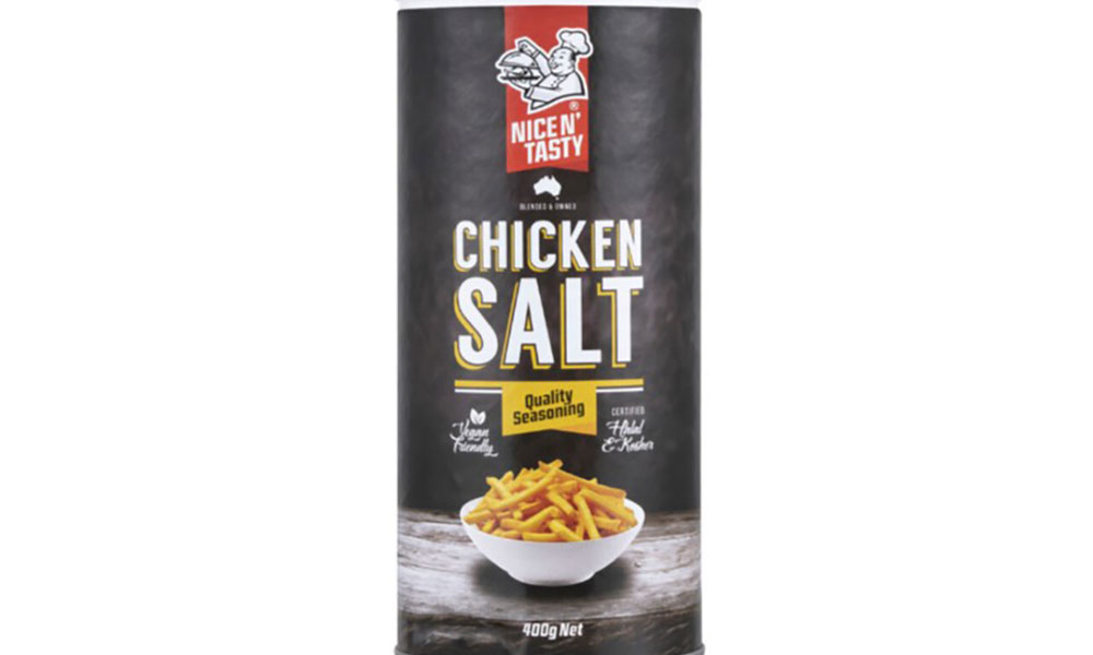 A product shot of Nice N' Tasty Chicken Salt.